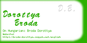 dorottya broda business card